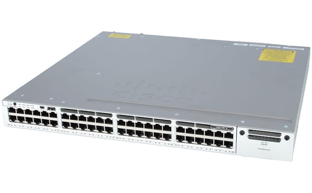 Pre - Owned | Cisco | Network Switch | WS-C3850-48T-S V06 | Rack (1U) | (1+1) | 350W + 350W | Hot-Plug